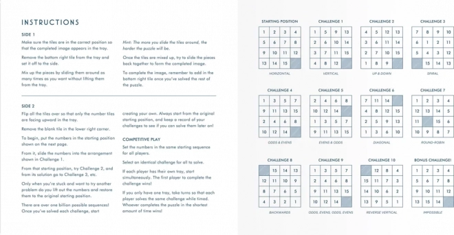 Posuvné drevené puzzle Frank Lloyd Wright: Imperial Hotel 2v1
