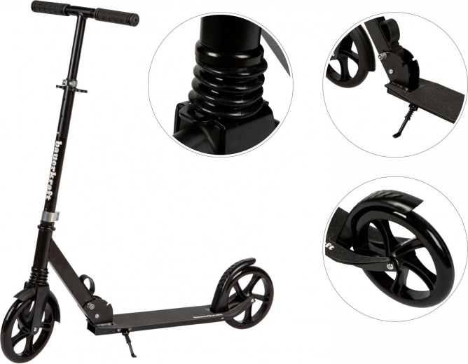 Plynulá jazda vďaka veľkým kolieskam 200 mm a pruženiu