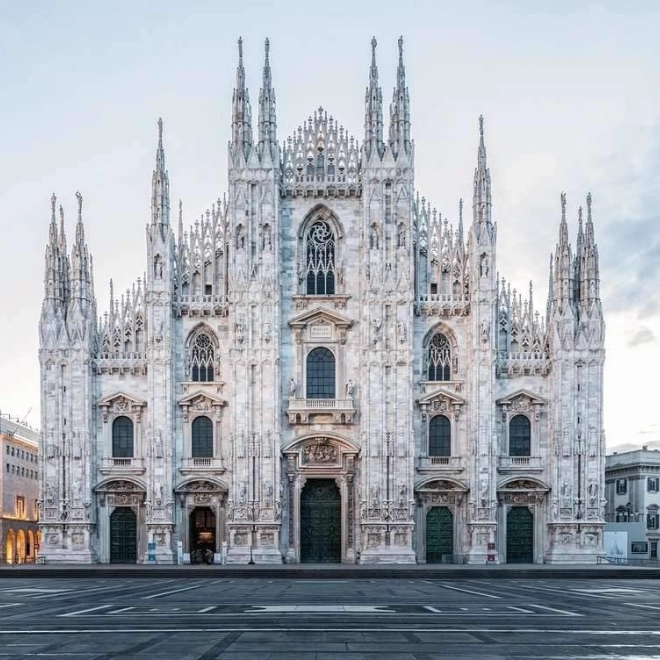 Ikonický motív Duomo di Milano