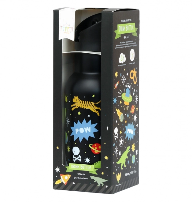 A Little Lovely Company Nerezová fľaša na pitie 500 ml – Vesmír
