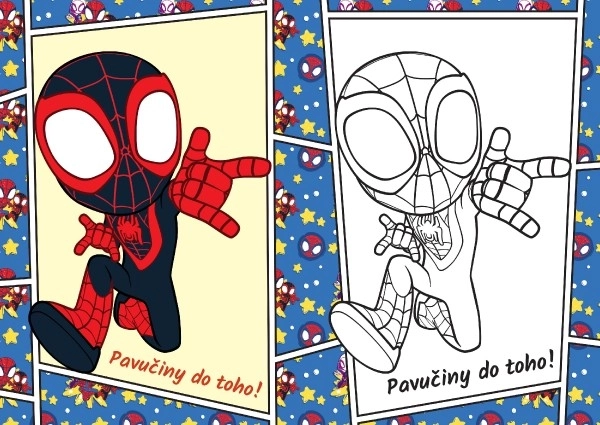 Omaľovánky Spidey A5 15x21cm