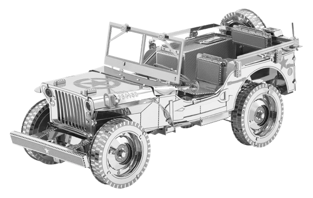 METAL EARTH 3D puzzle Jeep Willys MB Overland (ICONX)
