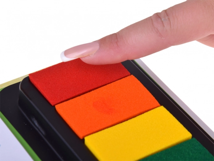 Integrovaná paleta 7 farieb na okamžité tvorenie