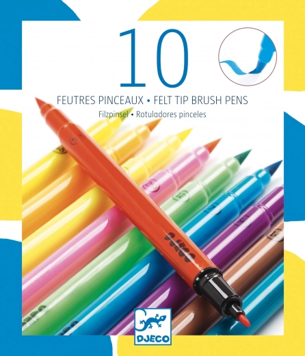 Neónové fixky DJECO, sada 10 ks