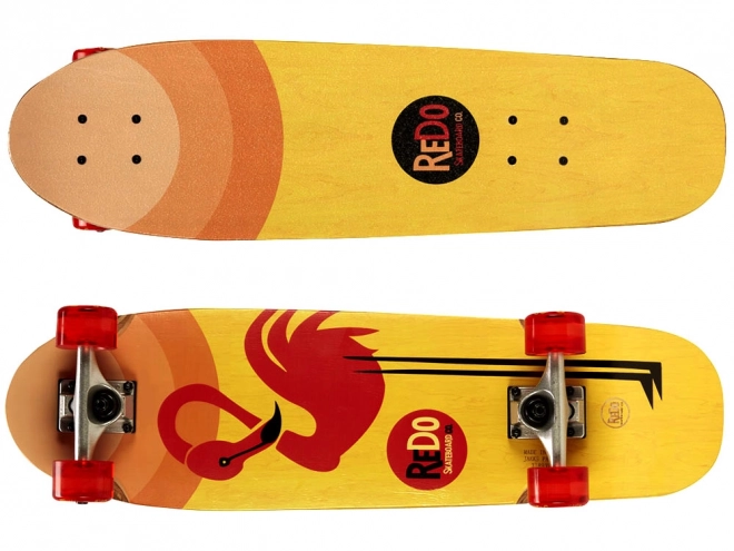 Drevená skateboard ReDo Flaming