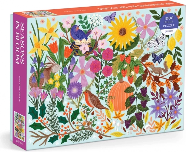 Puzzle Ročné obdobia v kvetoch 1000 dielikov