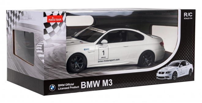 Zdalne auto BMW M3 v mierke 1:14 biele