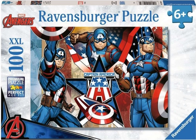 Puzzle Marvel: Kapitán Amerika XXL 100 dielikov