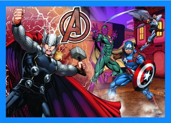 Odvážni Avengers | Puzzle 4v1 | Trefl