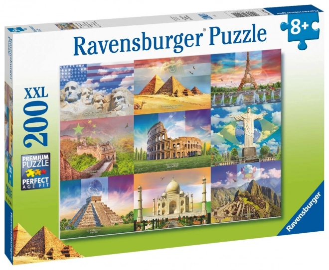 Detské puzzle Svetové pamiatky XXL