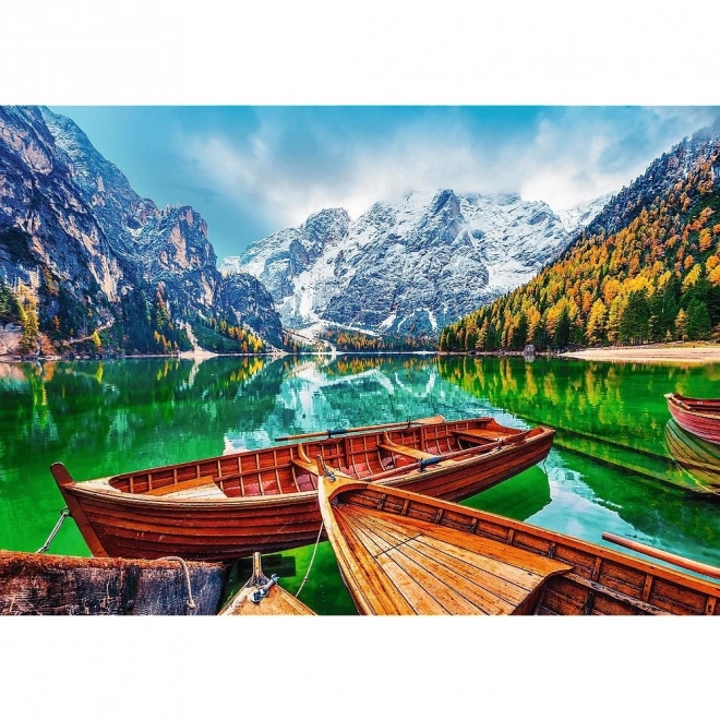 Puzzle 500 dielikov Jazero Braies Taliansko