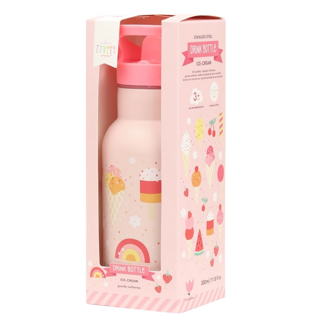 A Little Lovely Company Nerezová fľaša na pitie 500 ml – Zmrzlina