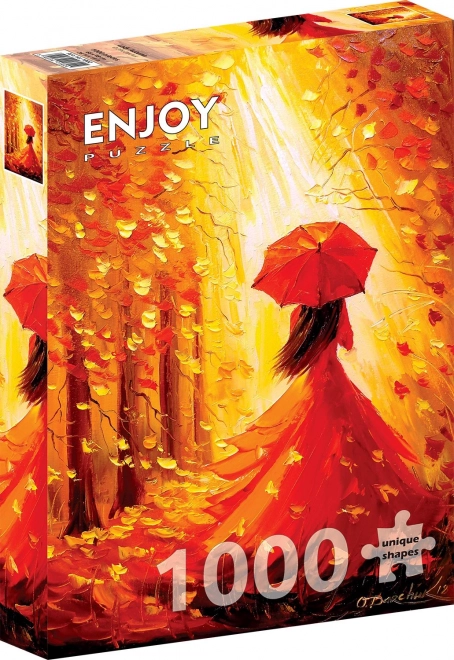 Užite si Puzzle Jesenná dáma 1000 dielikov