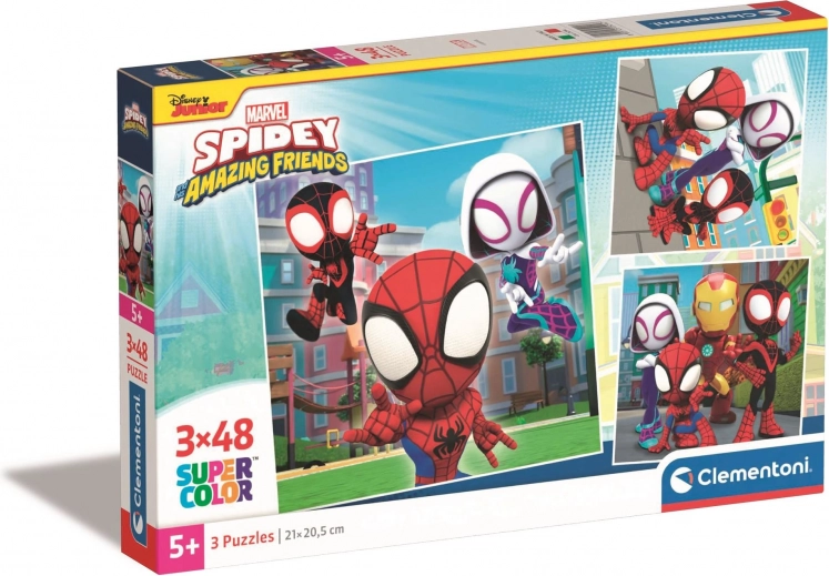 Tri farebné motívy SPIDEY v jednom balení