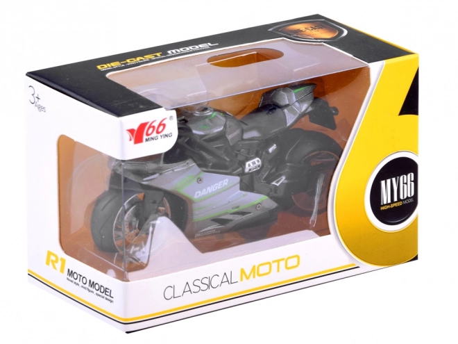 Diecast motorka s natiahnutím – C