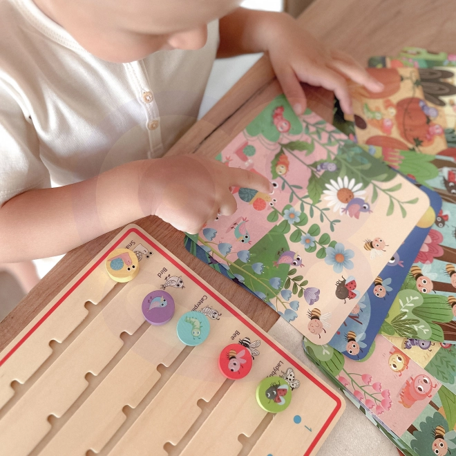 Tooky Toy drevená hra Uč sa počítať zvieratá
