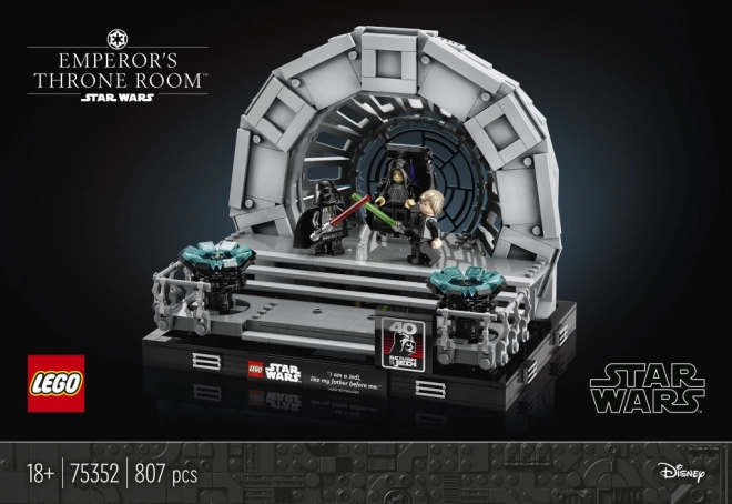 LEGO Star Wars Císařov trónny sál – diorama