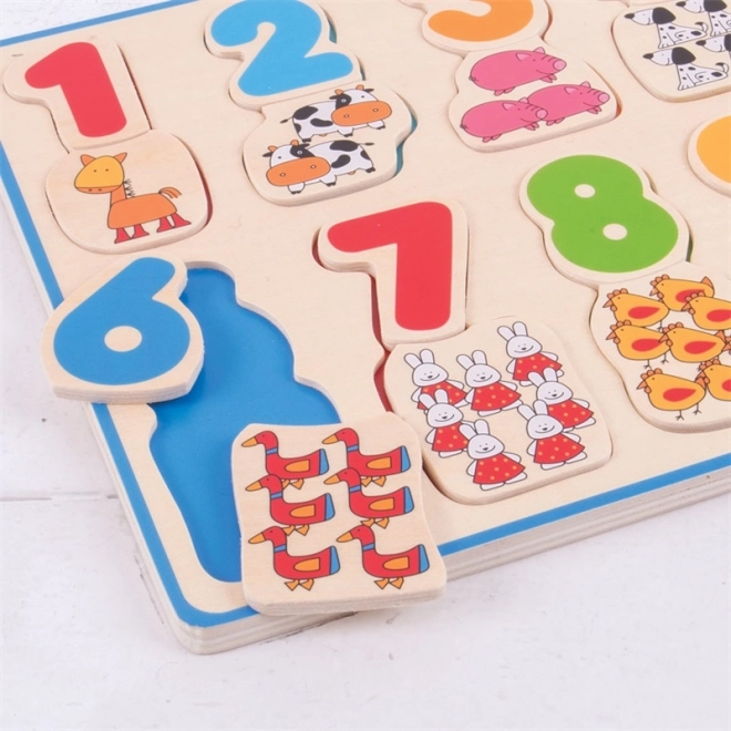 Bigjigs Toys Počítacie puzzle 2