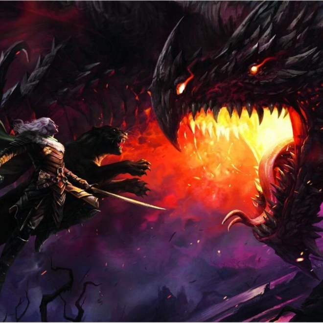 Clementoni puzzle Dungeons&Dragons: Z očí do očí 1000 dielikov