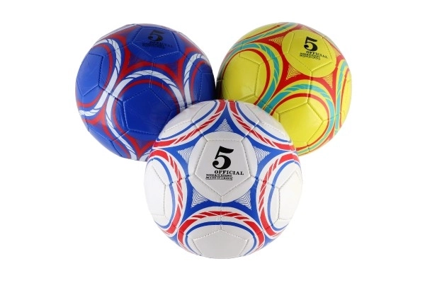 Kožená futbalová lopta 22cm - 3 farby