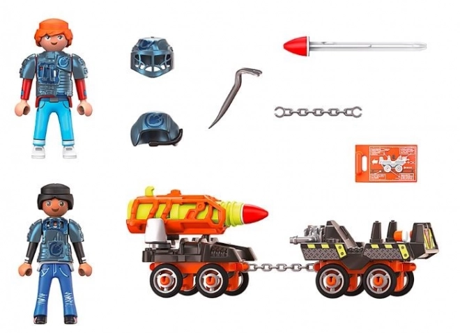 Playmobil Dino Rise Doly Dino Vozík s raketami