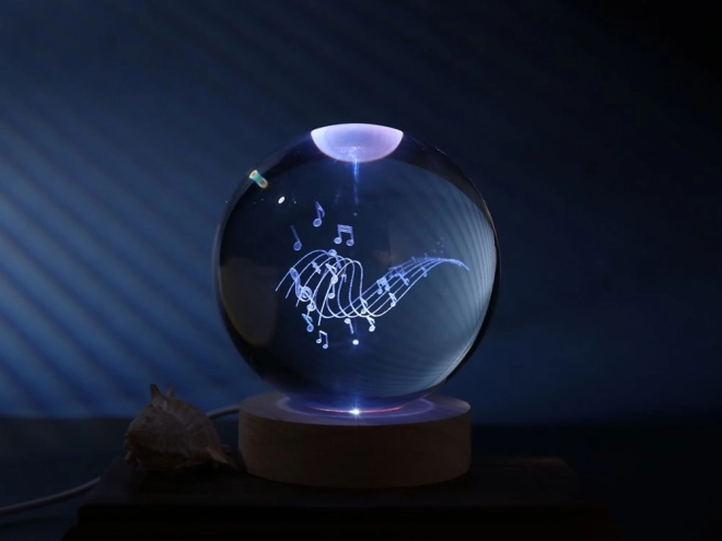 Krištáľová lampa Hudba 10 cm