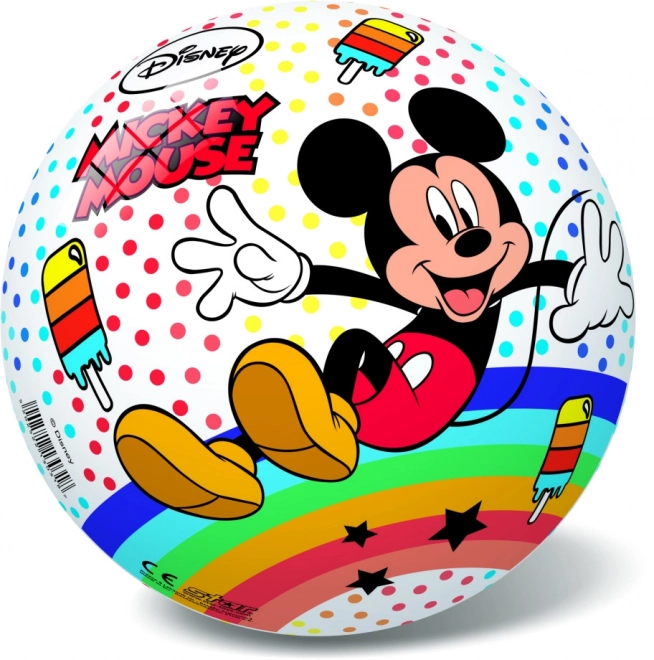 Lopta Disney Mickey dúha 14 cm