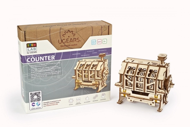 Ugears 3D puzzle - Pultová pokladňa 157 dielikov