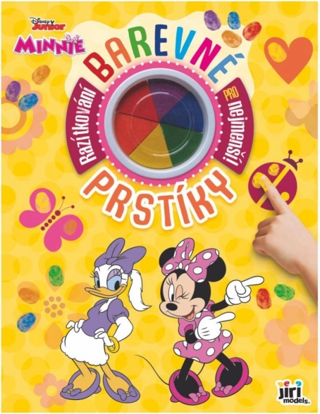 Zošit farebné pršteky MINNIE s prstovými farbami 23 × 30 cm