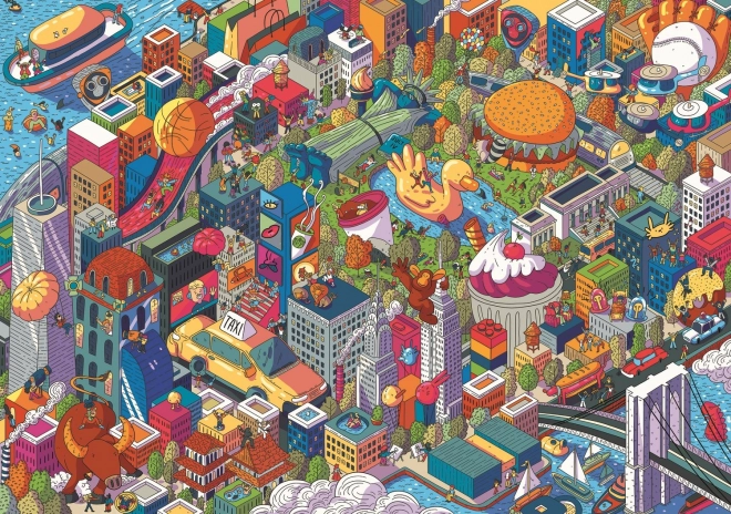 Trefl Puzzle Eye-Spy Imaginary Cities: New York 1000 dielikov