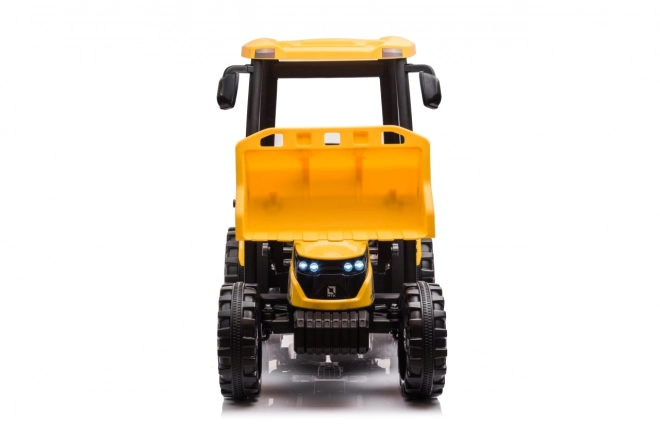 Detský traktor s prívesom žltý