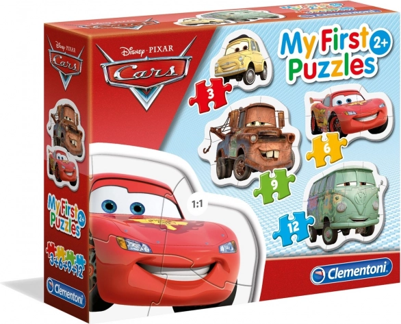 Clementoni moje prvé puzzle Autá 4v1 (3, 6, 9, 12 dielikov)