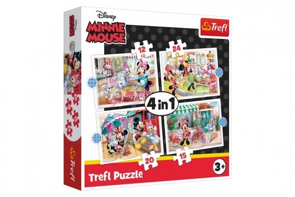 Puzzle Minnie a priatelia 4v1