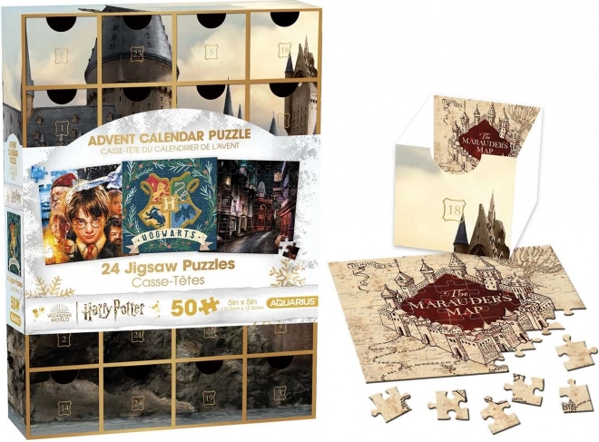 Adventný kalendár Harry Potter Puzzle 24x50 dielikov