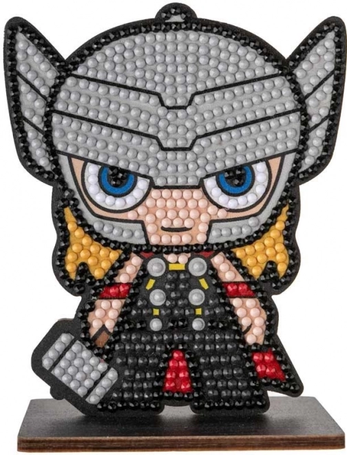 diamantové maľovanie crystal art buddies – thor (marvel avengers)