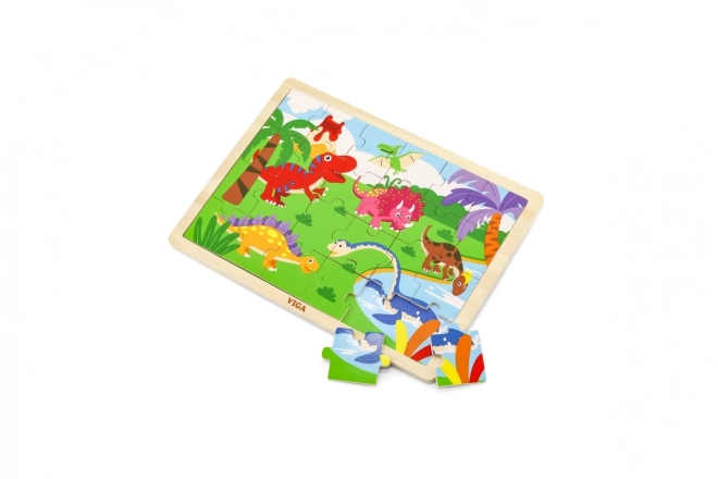 Drevené puzzle - Dinosauri