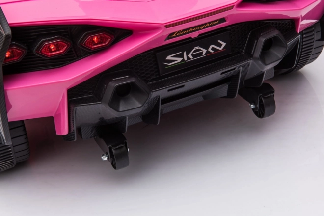 Lamborghini SIAN detské auto na batériu s ovládačom – Ružové
