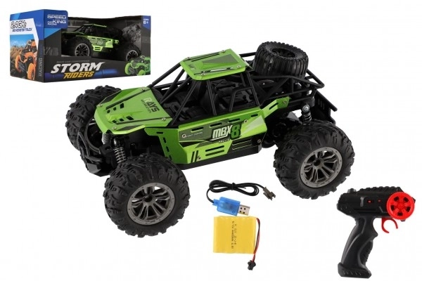 Terénne RC buggy auto zelené 22 cm