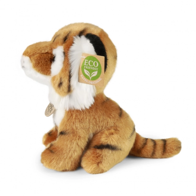 Plyšový sedící tiger 18 cm eco-friendly