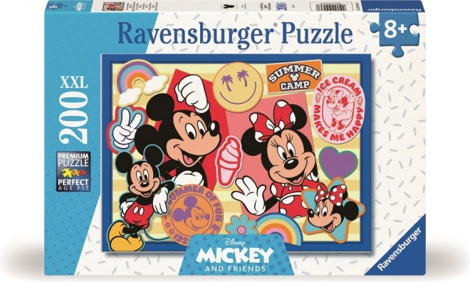 Ravensburger puzzle Mickey a Minnie na výlete XL 200 dielikov