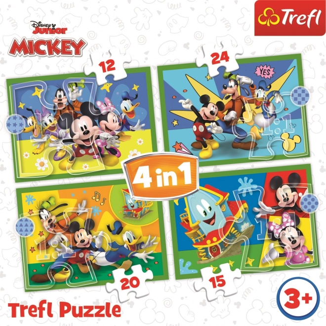 Trefl Puzzle 4v1 - Medzi priateľmi