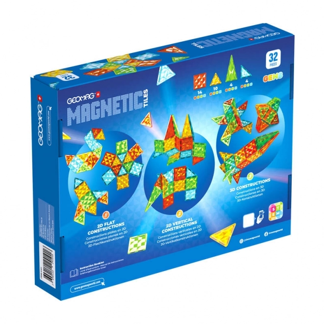 Geomag Gems magnetické dlaždice