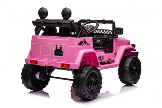 Auto na akumulátor Toyota FJ ružové 4x4