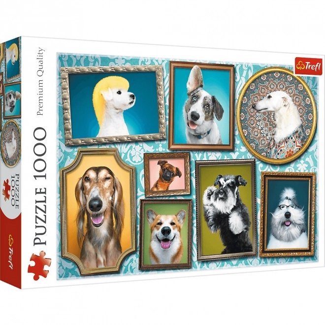 Veselé psíky Puzzle 1000 dielikov Trefl