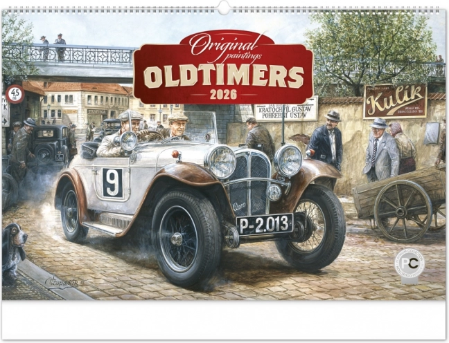 Nástenný kalendár Oldtimers Václav Zapadlík 2026