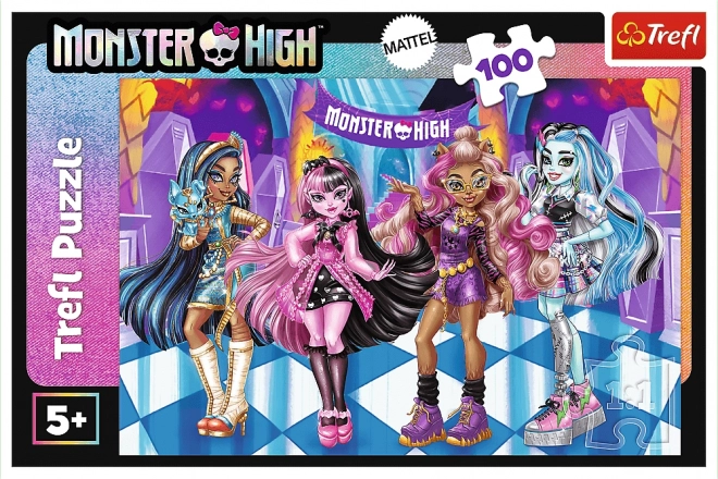 Puzzle 100 dielikov Strašidelní priatelia Monster High