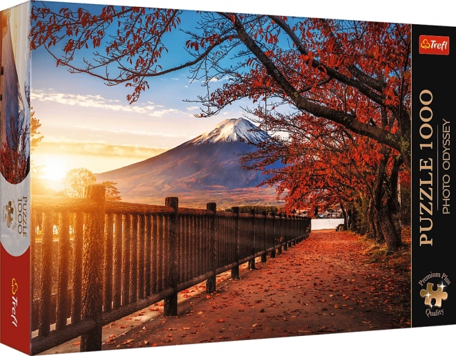 Puzzle Trefl 1000 dielikov - Premium Plus - Foto Odyssea - Hora Fuji, Japonsko