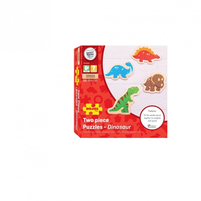 Drevené puzzle Dinosaury od Bigjigs Toys