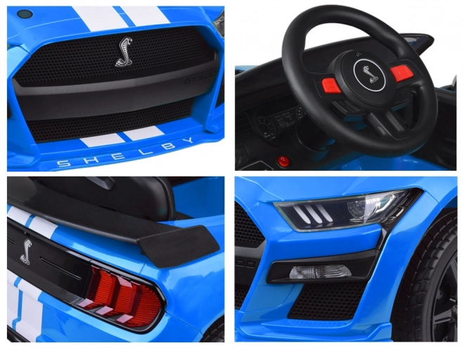 Auto na batériu Ford Mustang Shelby pre deti – Modrá