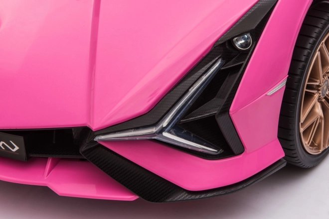 Lamborghini SIAN detské auto na batériu s ovládačom – Ružové